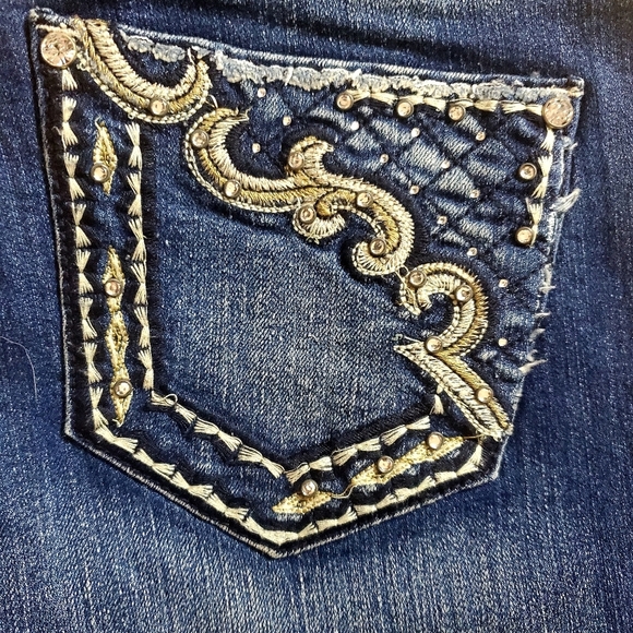 Love Nation Denim Straight Leg Capris, Size 12 - Picture 2 of 7